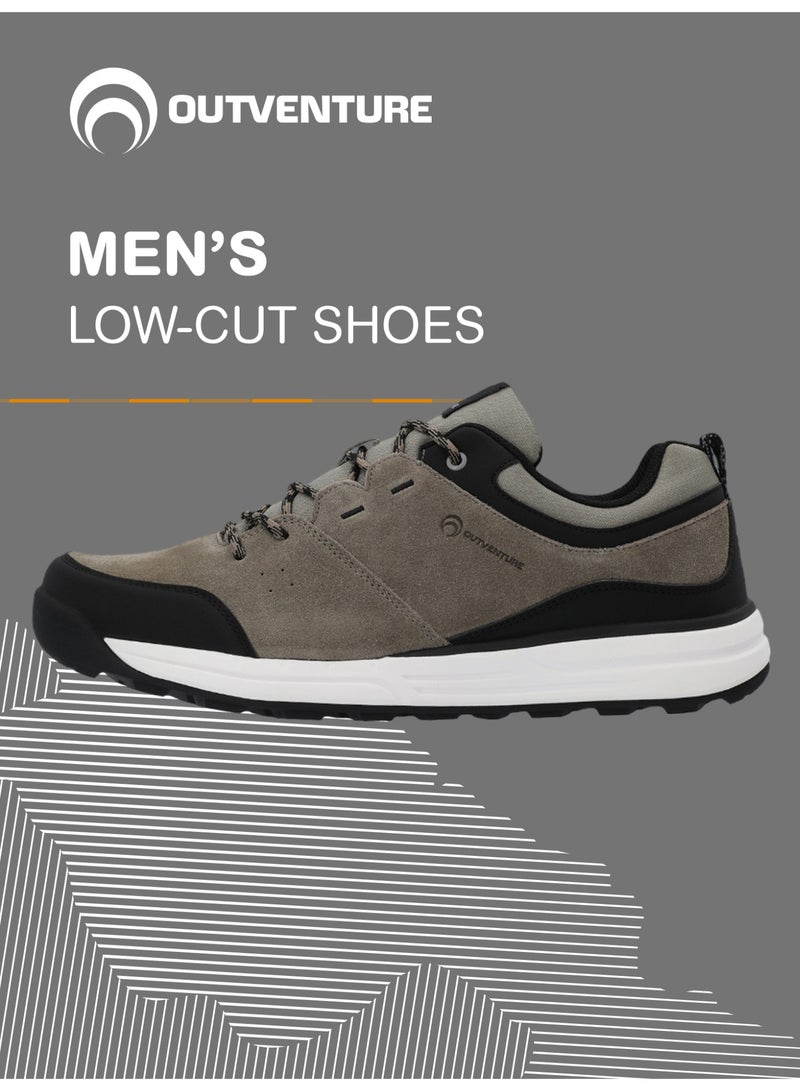 Outventure Men’s Sneakers - Beige, Genuine Suede Outdoor Sneakers with ADD GRIP Sole & ADD CUSHION Insole for Comfort - Image 2