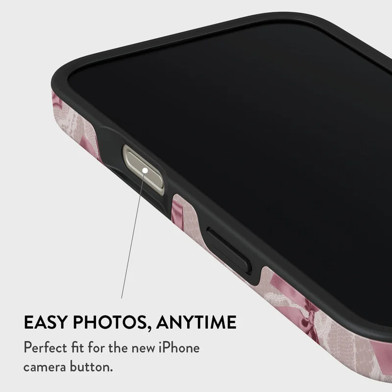 BURGA iPhone 16 Pro Max Case, 2 Piece Hard Shell + TPU Silicone Interior, Shock Absorption, All Port Accessible, Raised Bezel For Screen & Camera Protection, Never Fading HQ Print,Ballerina