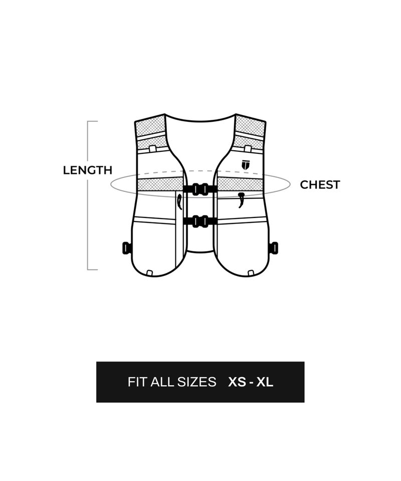 TEGO Pacer Trail Hydration Vest | Hydration Pack for Running & Hiking | Adjustable Running Vest with Storage, Reservoir Pouch & Reflective Details | Compatible with Soft Flasks & 2L Bladder (Grey) - Image 3