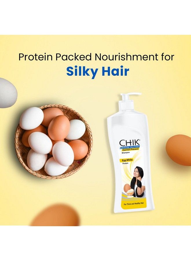 Chik Protein Solution Hairfall Prevent Shampoo With Goodness Of Egg White For Thick And Healthier Hair (650Ml) - Image 5