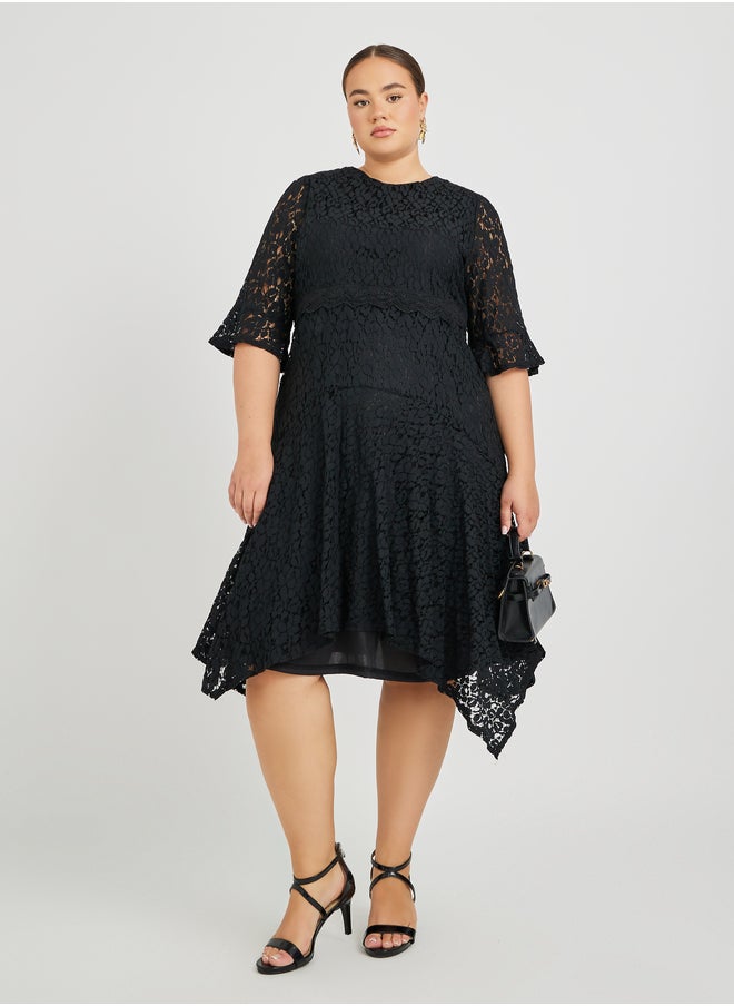 Styli Lace Handkerchief Dress  - Image 2