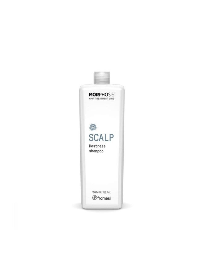 FRAMESI Morphosis Scalp Destress Shampoo 33.8 fl oz, Soothing Shampoo for Sensitive Scalps, Natural Ingredients and pH Balanced