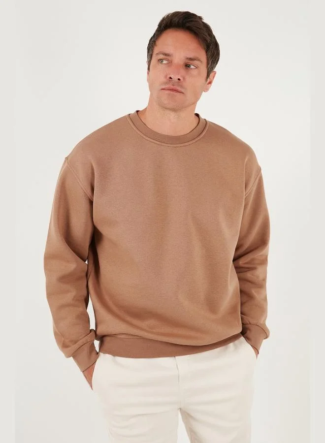 Buratti  Buratti Regular Fit Crew Neck Cotton Furry Soft Raised Sweat Men's SWEAT 5905255 for Men | Best Price UAE