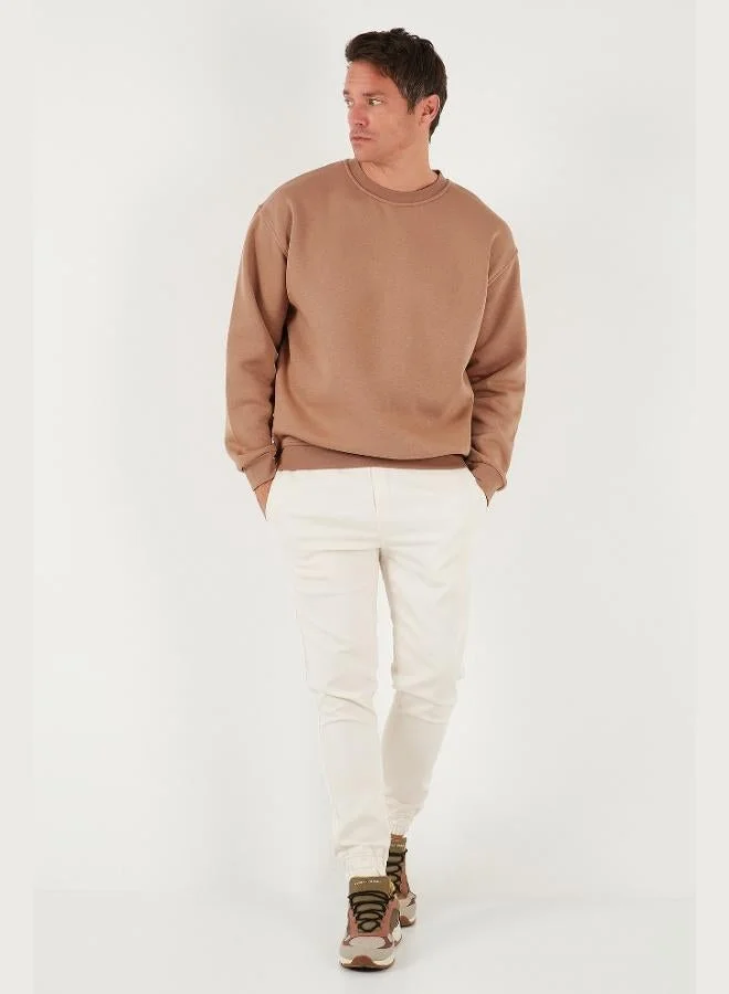 Buratti Buratti Regular Fit Crew Neck Cotton Furry Soft Raised Sweat Men's SWEAT 5905255