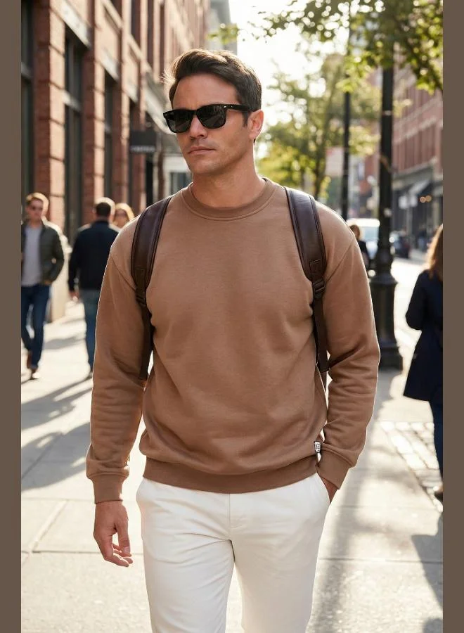 Buratti  Buratti Regular Fit Crew Neck Cotton Furry Soft Raised Sweat Men's SWEAT 5905255 for Men | Best Price UAE