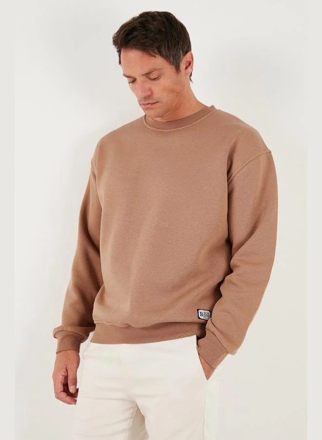 Buratti Regular Fit Crew Neck Cotton Furry Soft Raised Sweat Men's SWEAT 5905255