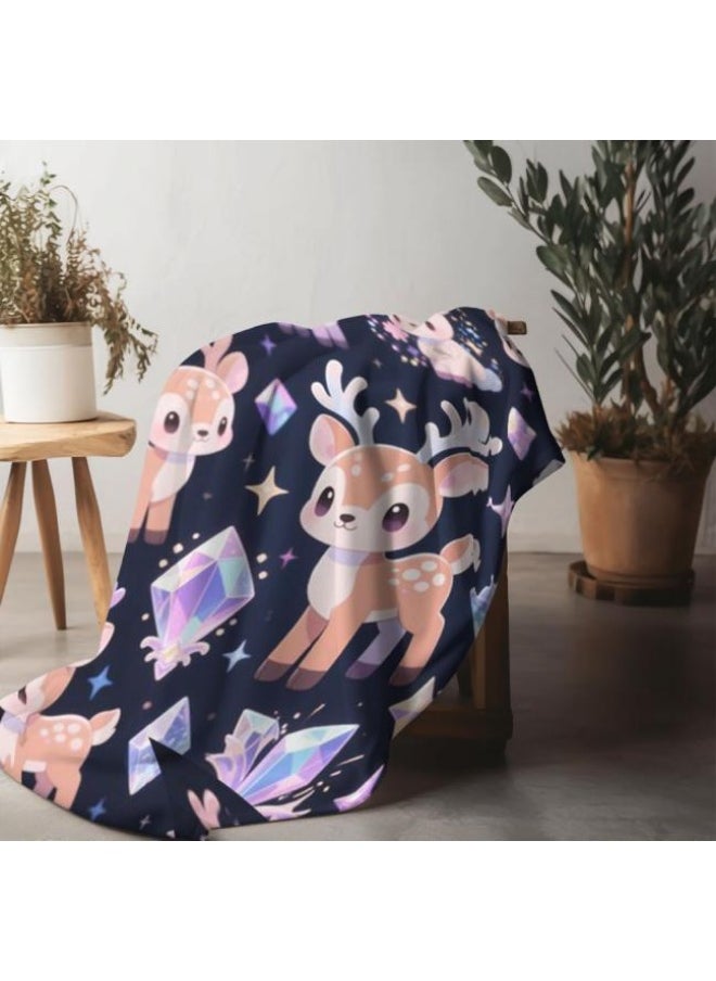 General - Baby and children's cartoon flannel thin blanket (warm and comfortable, suitable for sleep, game use) 70cm*100cm - 876 - Image 1