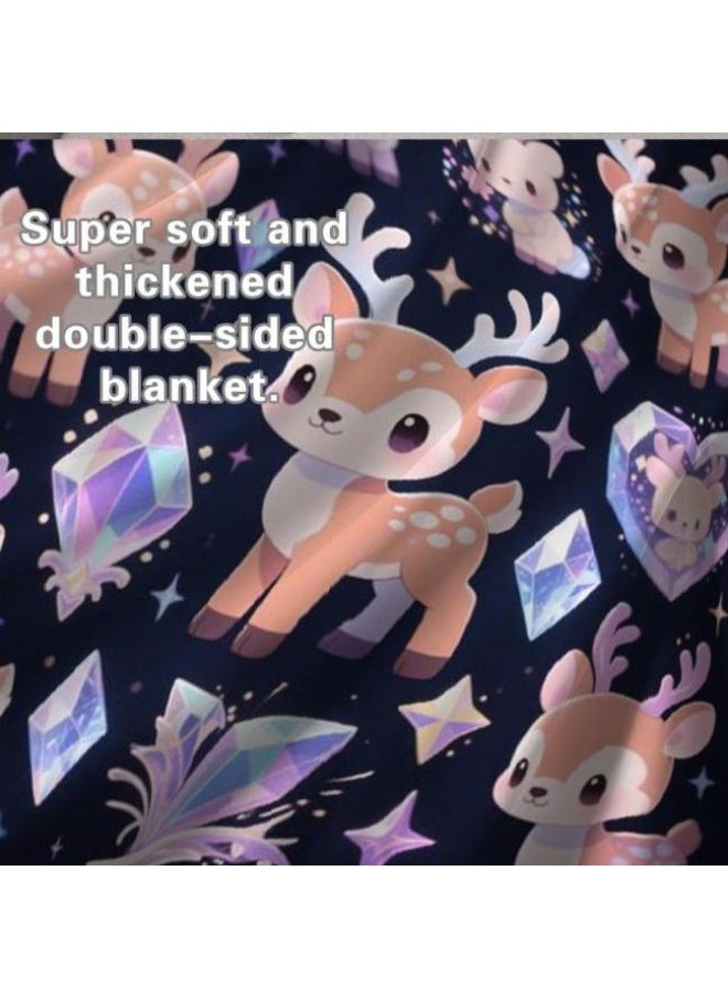 General - Baby and children's cartoon flannel thin blanket (warm and comfortable, suitable for sleep, game use) 70cm*100cm - 876 - Image 1