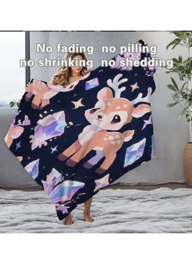 General - Baby and children's cartoon flannel thin blanket (warm and comfortable, suitable for sleep, game use) 70cm*100cm - 876 - Image 1