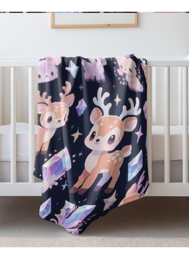 General - Baby and children's cartoon flannel thin blanket (warm and comfortable, suitable for sleep, game use) 70cm*100cm - 876 - Image 1