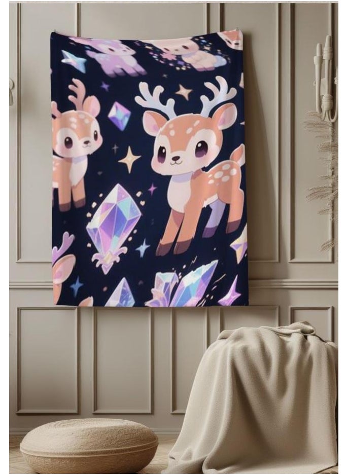 General - Baby and children's cartoon flannel thin blanket (warm and comfortable, suitable for sleep, game use) 70cm*100cm - 876 - Image 1
