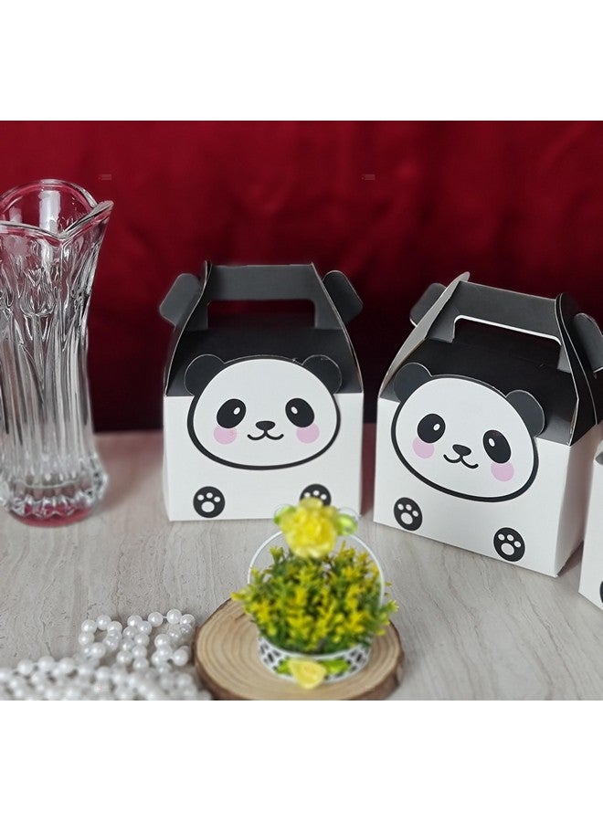 Satyam Kraft SATYAM KRAFT 20 Pcs Panda Printed Decorative Folding Paper Gift Boxes, For Gifting Chocolates, Dryfruits Items - Fancy Decorative packaging In Marriage Kids Function Packing (White) - Image 5