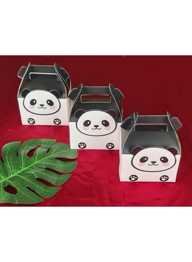 Satyam Kraft SATYAM KRAFT 20 Pcs Panda Printed Decorative Folding Paper Gift Boxes, For Gifting Chocolates, Dryfruits Items - Fancy Decorative packaging In Marriage Kids Function Packing (White) - Image 4