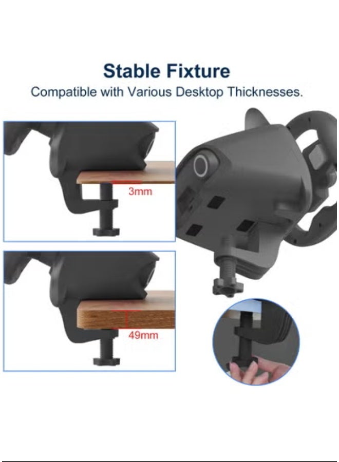 بلوتوث سباق عجلة القيادة مع التحول الهاتفي ، نينتندو التبديل ، وأجهزة الكمبيوتر ، PS4 ، PS3 ، دائرة الرقابة الداخلية / الروبوت الهاتف ، قرص لاسلكي سلكي وضع مزدوج عجلة القيادة ، أسود - Image 2