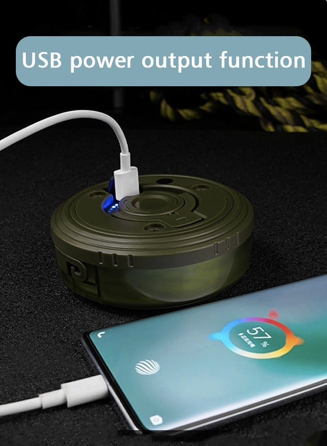 Camping Light String, 3 in 1 Camping Light Rechargeable(8m), RGB Portable Outdoor String Lights, Durable Tent Fairy Lights, USB Camp Lights for Camper, Tent, RV, Hiking Multi-Modes - Image 2