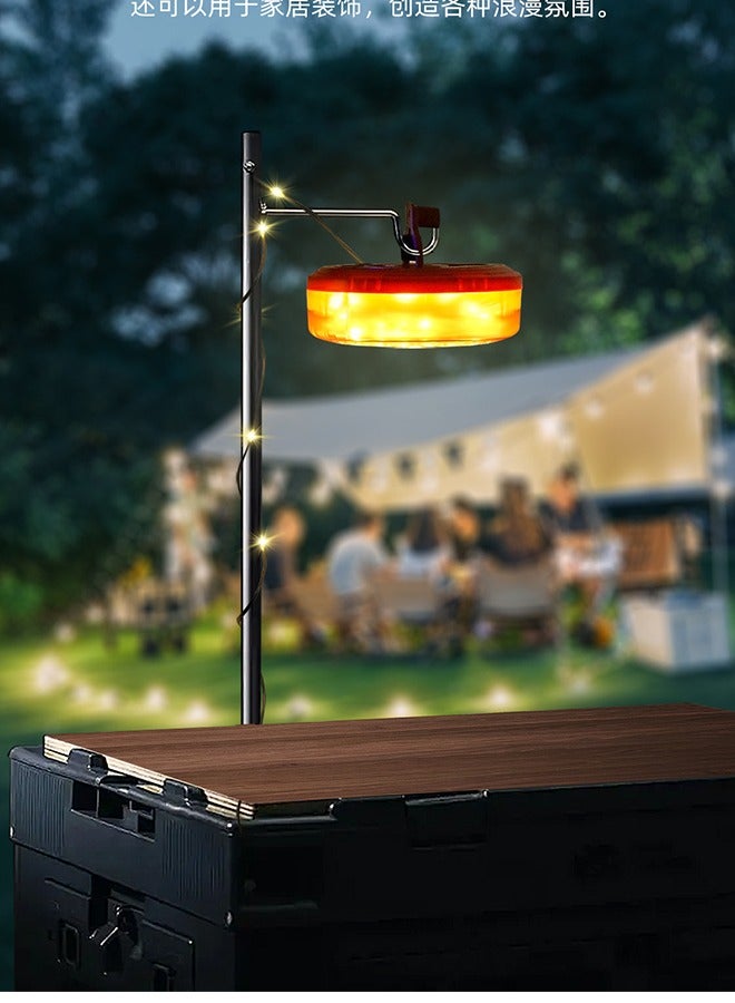 Camping Light String, 3 in 1 Camping Light Rechargeable(8m), RGB Portable Outdoor String Lights, Durable Tent Fairy Lights, USB Camp Lights for Camper, Tent, RV, Hiking Multi-Modes - Image 3