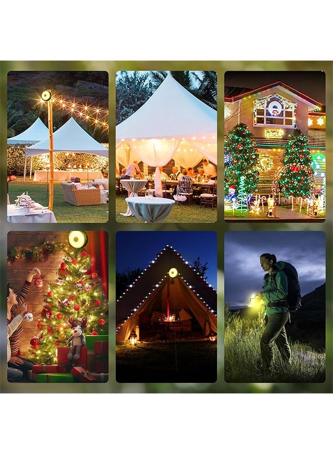 Camping Light String, 3 in 1 Camping Light Rechargeable(8m), RGB Portable Outdoor String Lights, Durable Tent Fairy Lights, USB Camp Lights for Camper, Tent, RV, Hiking Multi-Modes - Image 5