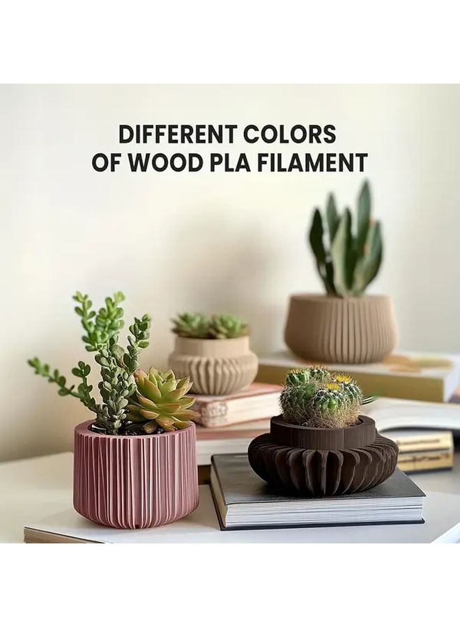 Wooden PLA Filament Precision 002mm 1.75mm 250g Spool 3D Printing Materialwood Color - Image 5