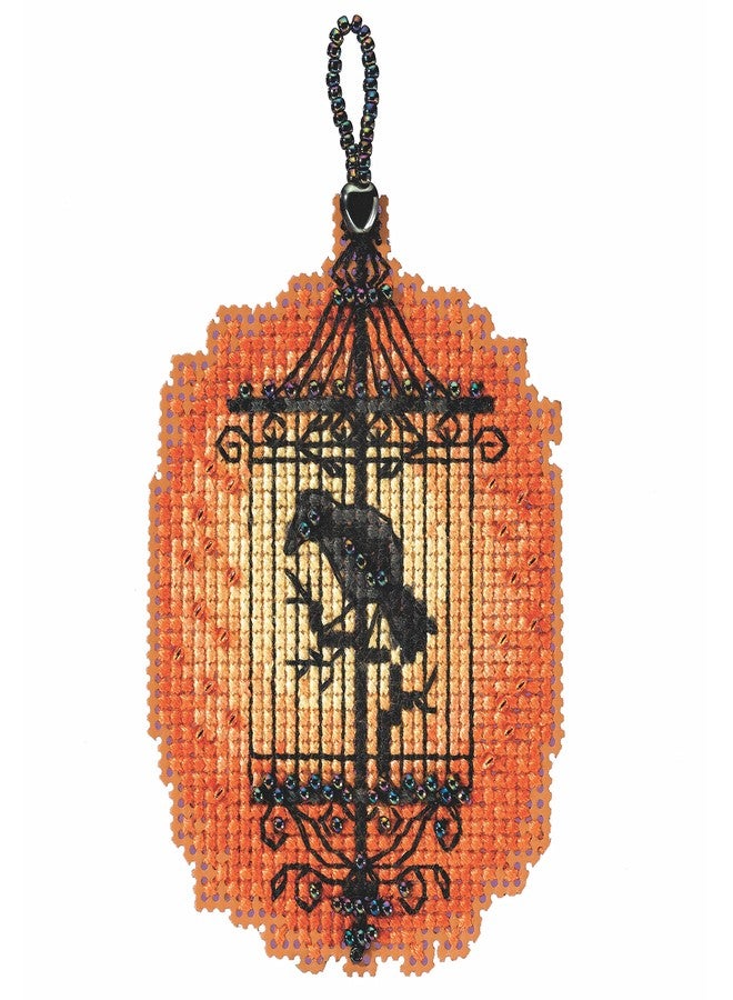Spooky Cage Beaded Counted Cross Stitch Ornament Kit Mill Hill 2022 Autumn Harvest MH182225