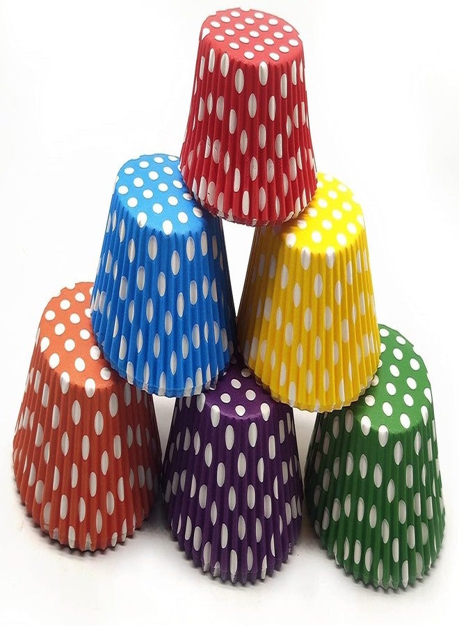 BIG BOX 100 Multi Cup Colorful Paper Baking Cups, Rainbow Cupcake Liners Disposable Cupcake Wrappers for Holiday and Party Baking Supplies - Image 2