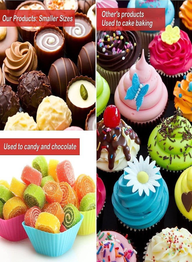 BIG BOX 100 Multi Cup Colorful Paper Baking Cups, Rainbow Cupcake Liners Disposable Cupcake Wrappers for Holiday and Party Baking Supplies - Image 4