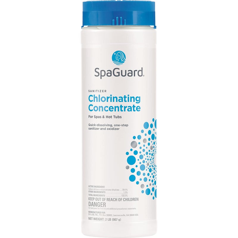 SpaGuard SpaGuard Spa Chlorinating Concentrate - Advanced Spa Water Treatment for Hot Tubs and Spas, Quick Dissolving Oxidizer - 2 Lbs  - Image 1