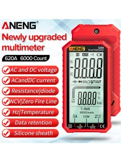 ANENG ANENG 4.7-Inch LCD Display AC/DC Digital Multimeter Ultraportable True-RMS Multimeter Auto-Ranging Multi Tester with Amp Volt Ohm Capacitance Continuity Temperature Frequency Diode Tests NCV Tester  - Image 2