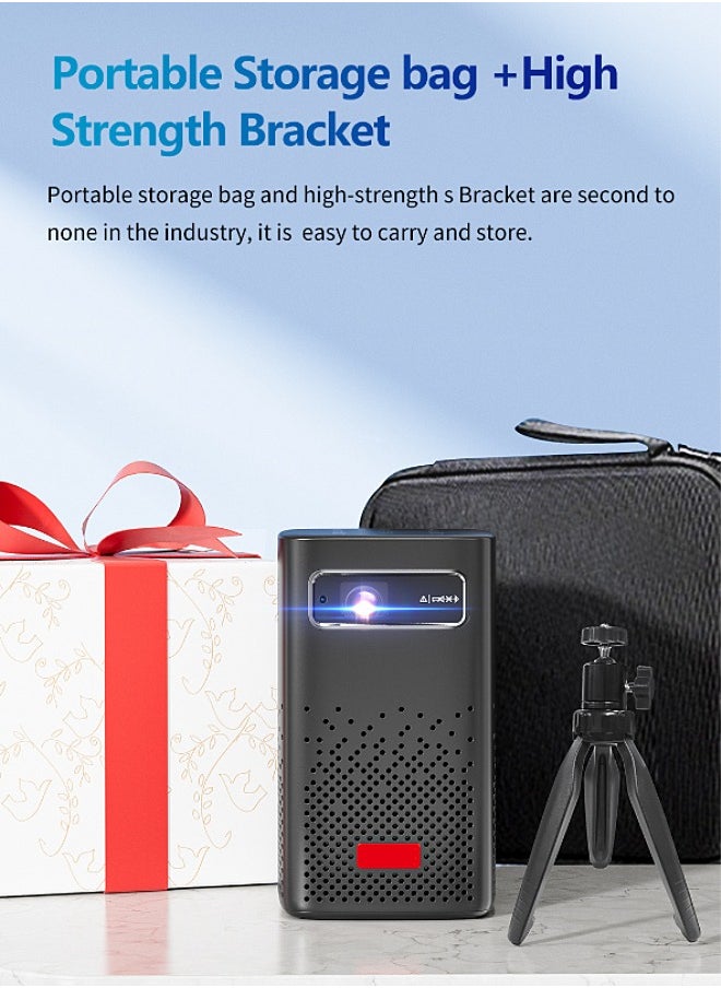 Mi VAZA - DLP Wireless Portable Projector - Built-in 8000mAh Battery - Support 120 Inches - HD Projection - Support 4K - Mini Home Theater - Portable Mobile Cinema - Compatible with HDMI/TV BOX/PS5/Laptop/Game Console - Image 1