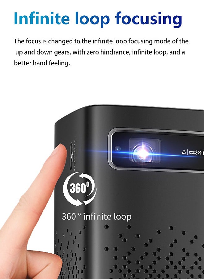 Mi VAZA - DLP Wireless Portable Projector - Built-in 8000mAh Battery - Support 120 Inches - HD Projection - Support 4K - Mini Home Theater - Portable Mobile Cinema - Compatible with HDMI/TV BOX/PS5/Laptop/Game Console - Image 1