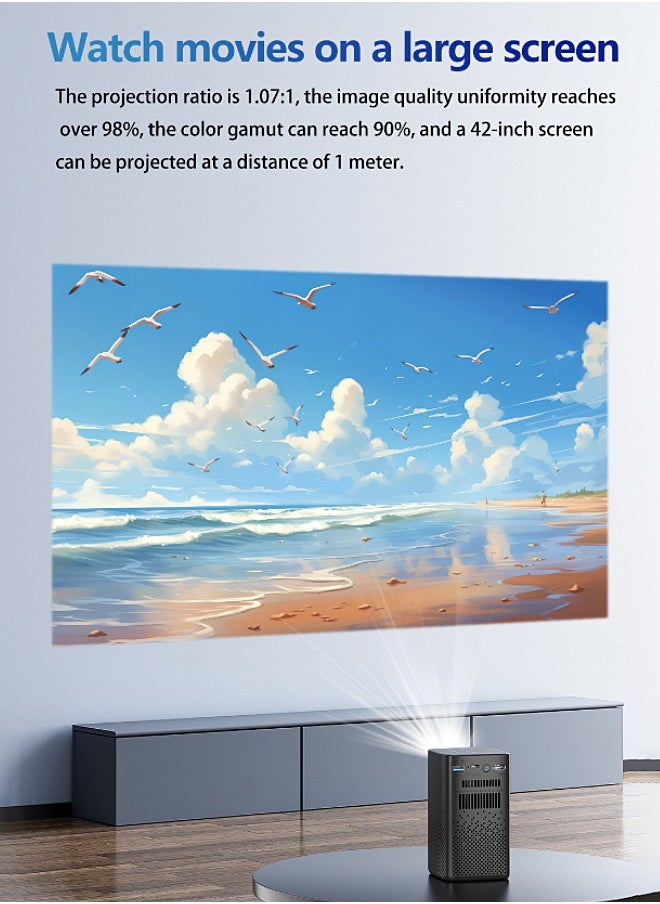 Mi VAZA - DLP Wireless Portable Projector - Built-in 8000mAh Battery - Support 120 Inches - HD Projection - Support 4K - Mini Home Theater - Portable Mobile Cinema - Compatible with HDMI/TV BOX/PS5/Laptop/Game Console - Image 1