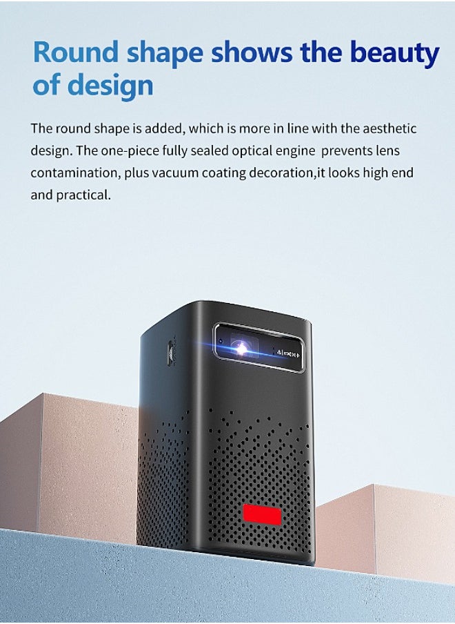Mi VAZA - DLP Wireless Portable Projector - Built-in 8000mAh Battery - Support 120 Inches - HD Projection - Support 4K - Mini Home Theater - Portable Mobile Cinema - Compatible with HDMI/TV BOX/PS5/Laptop/Game Console - Image 1