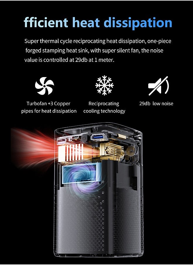Mi VAZA - DLP Wireless Portable Projector - Built-in 8000mAh Battery - Support 120 Inches - HD Projection - Support 4K - Mini Home Theater - Portable Mobile Cinema - Compatible with HDMI/TV BOX/PS5/Laptop/Game Console - Image 1