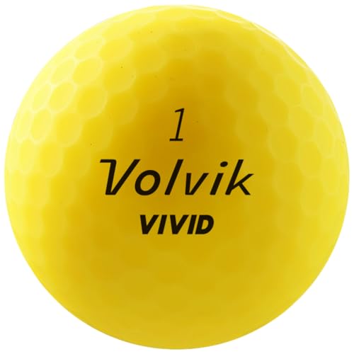 Volvik Vivid Matte Golf Balls One Dozen Yellow - Image 3