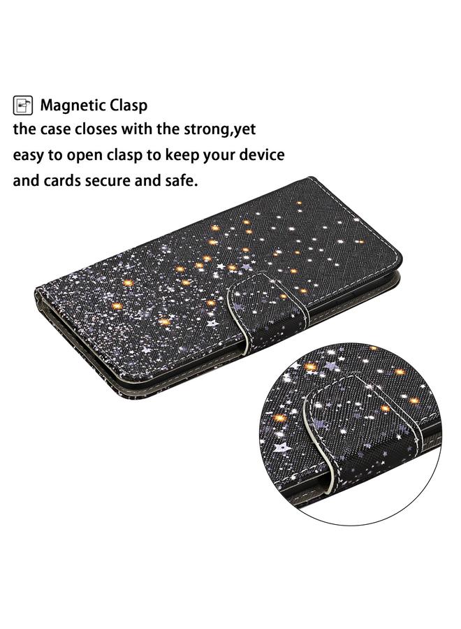 S-TOP Case For Samsung Galaxy S22 5G Colored Drawing Pattern Flip Leather Case - Image 4