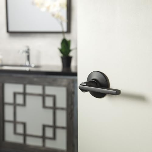 Schlage F170 LAT 622 Latitude Single Dummy Door Lever, Matte Black - Image 5