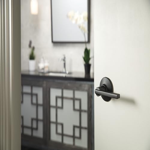 Schlage F170 LAT 622 Latitude Single Dummy Door Lever, Matte Black - Image 4