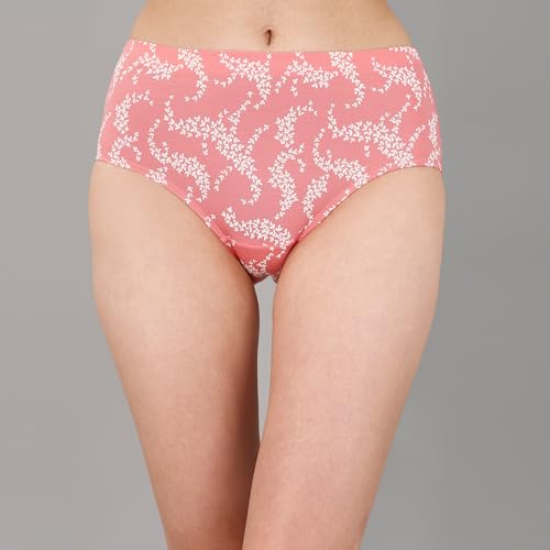 SOIE Women's High Waist Full Coverage Printed Stretch Cotton Briefs (Pack of 3)(3HWB-32 Pack 3 S) - Image 4