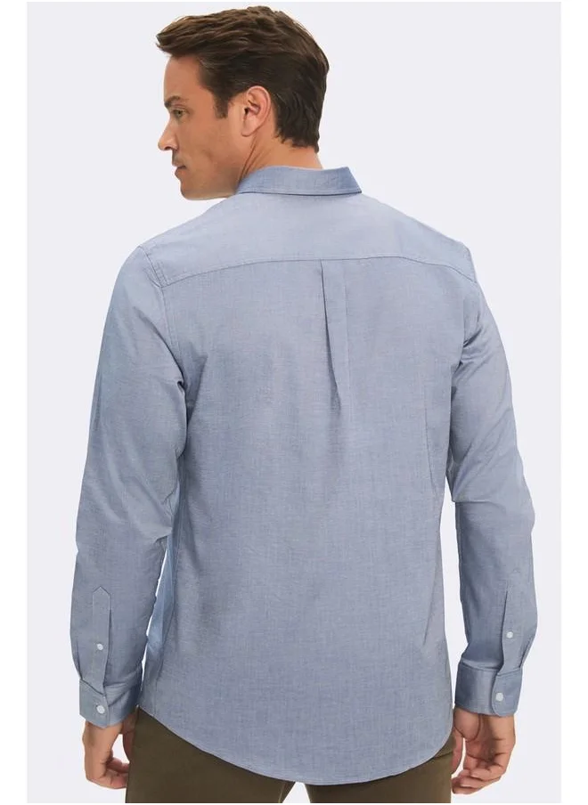 جون June Exclusive Men Regular Fit Shirt Blue