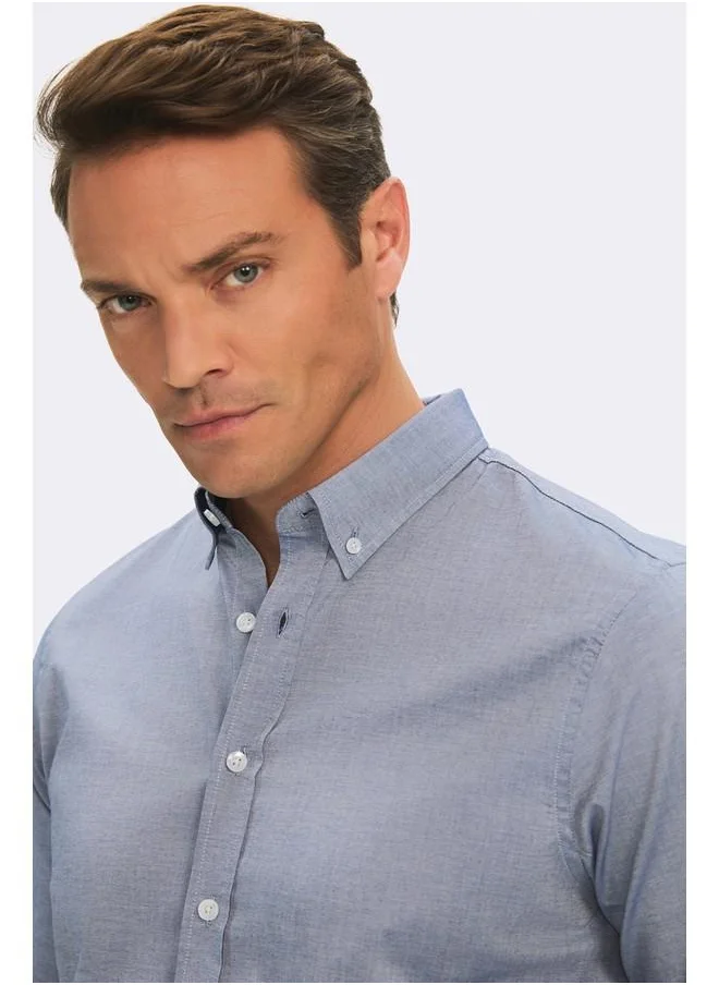 جون June Exclusive Men Regular Fit Shirt Blue