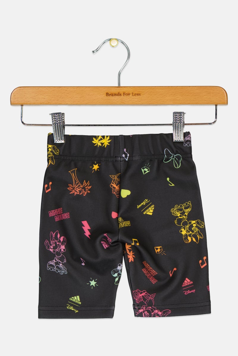 Adidas X Disney Toddlers Girl Allover Print Training Shorts, Multicolor - Image 2
