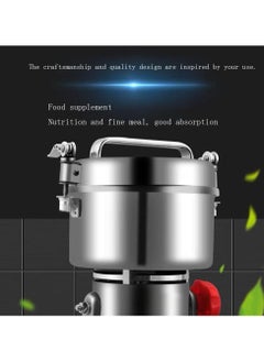 Generic Electric Commercial Pepper Grinder Machine Stainless Steel Swing Type Spice Herb Grinder For Grind Chinese Herbal Condiment Grains Coffee  - Image 4