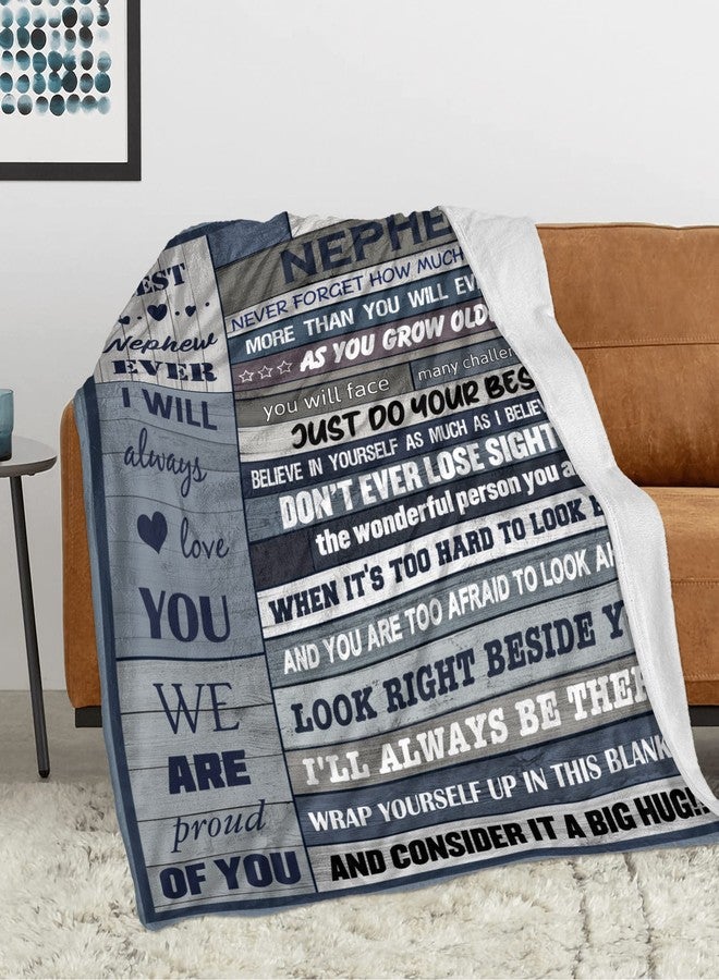 Xutapy Nephew Gifts from Auntie Uncle, Birthday Christmas Graduation Gifts for Nephew Blanket 60’’x50’’ - Image 2