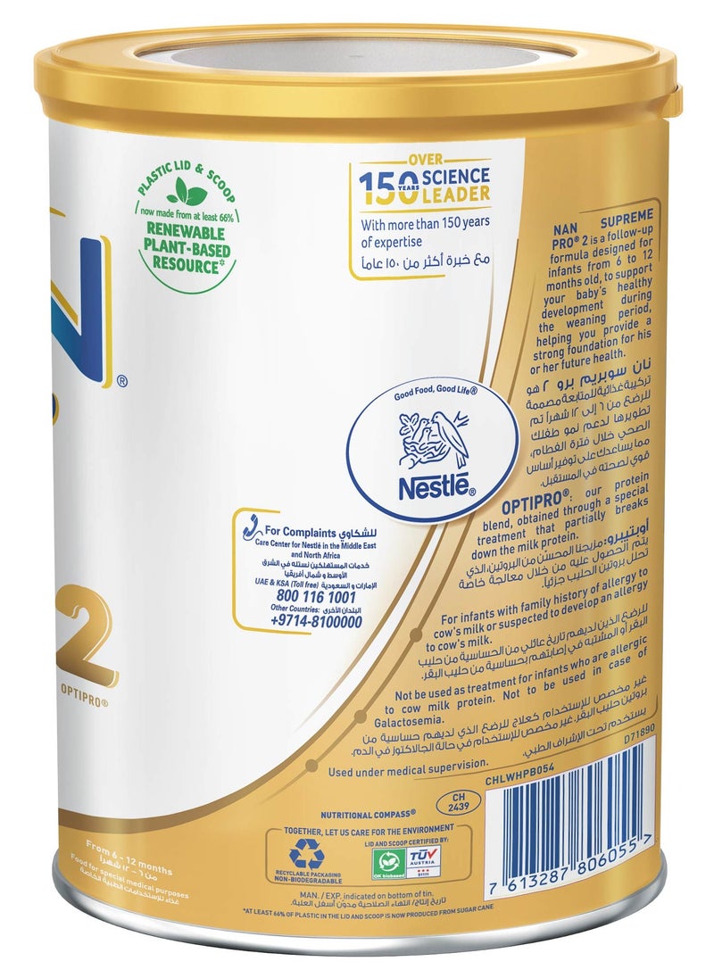 Nan Supreme Pro Milk Powder Stage 2  - Image 3