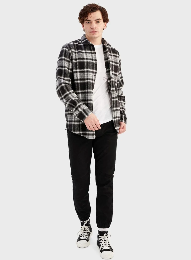 DeFacto Checked Regular Fit Shirt