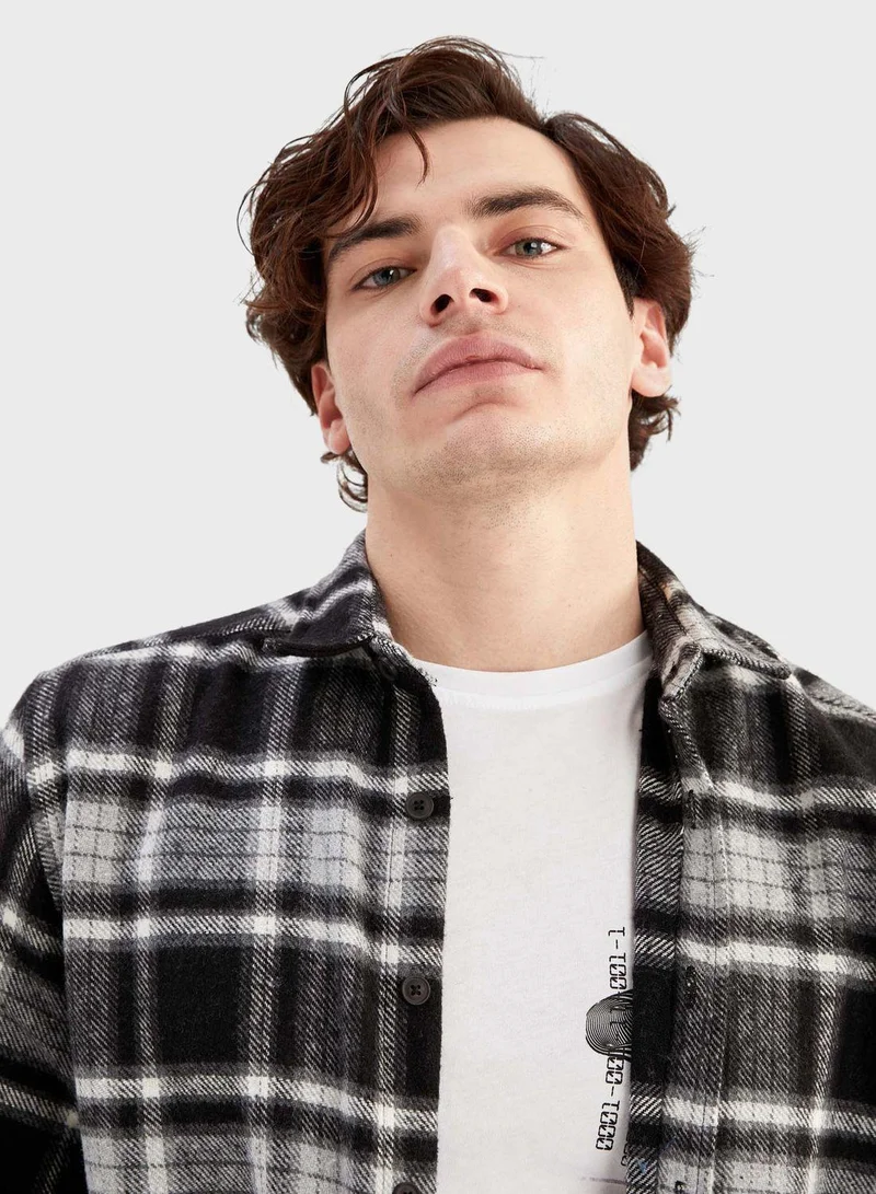 DeFacto Checked Regular Fit Shirt