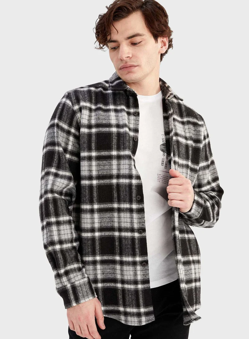 DeFacto Checked Regular Fit Shirt