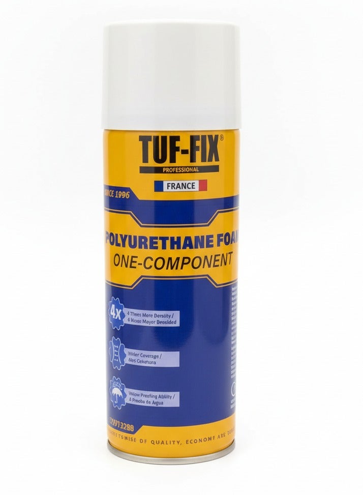 Tuf-Fix Gaps & Cracks Fill Spray Foam Sealant Polyurethane Expanding Foam Insulation, 300ML , Tuf-Fix - Image 1