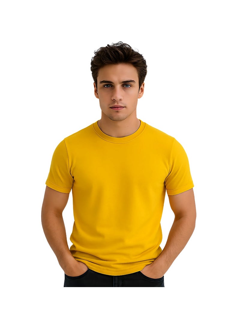 برينت شوب فور مي تي شيرت رجالي برقبة مستديرة للكبار 170 جرامًا في المتر المربع من القطن الخالص الألوان الأساسية - Image 1