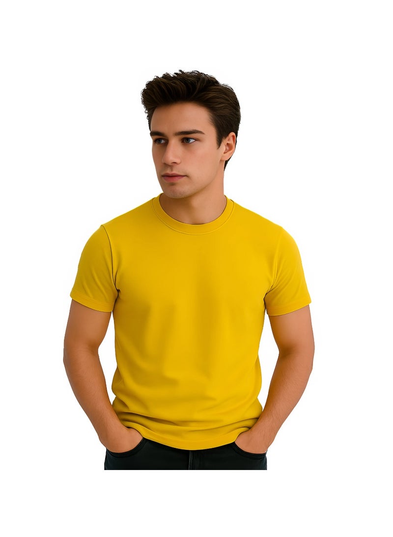 برينت شوب فور مي تي شيرت رجالي برقبة مستديرة للكبار 170 جرامًا في المتر المربع من القطن الخالص الألوان الأساسية - Image 2