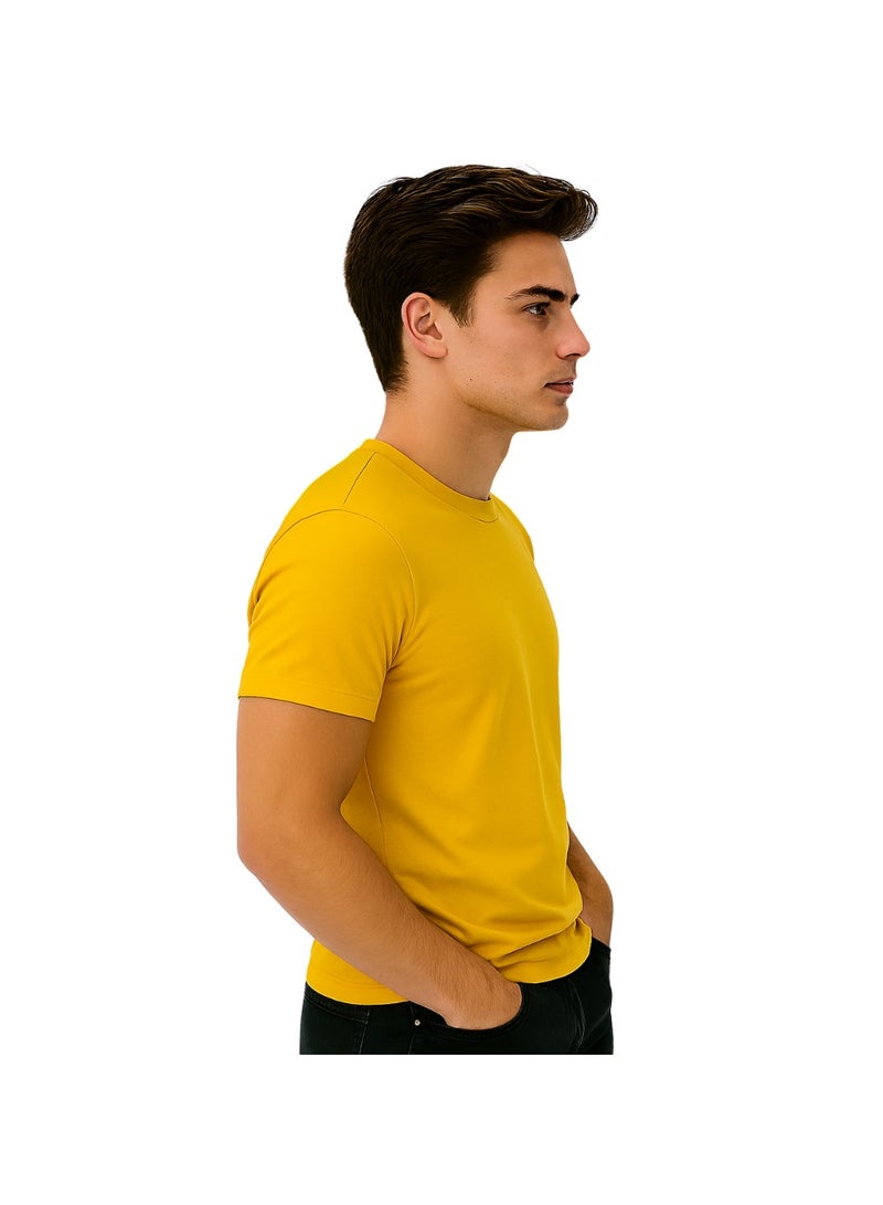 برينت شوب فور مي تي شيرت رجالي برقبة مستديرة للكبار 170 جرامًا في المتر المربع من القطن الخالص الألوان الأساسية - Image 4